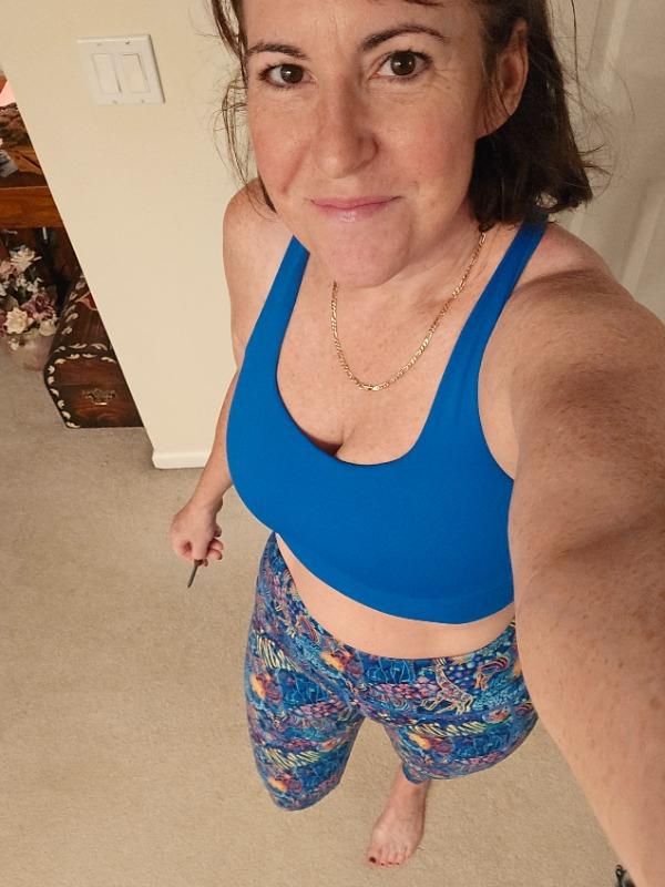 Longline Bra | Royal Blue - Customer Photo From Kara Mackey