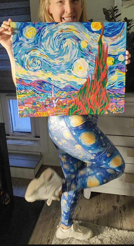 Starry Night Leggings - Customer Photo From Nicole Langlois-Spengler