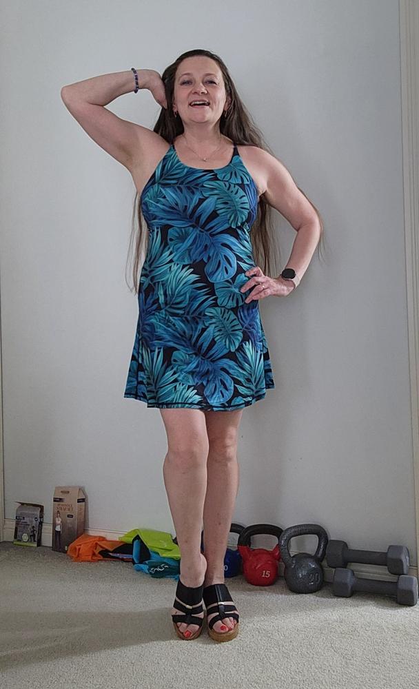 Limitless Dress 2.0 | Rainforest Palm - Customer Photo From Olga Staker