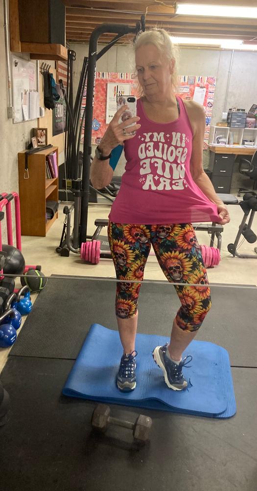 Skull Flower Leggings - Customer Photo From Cathy