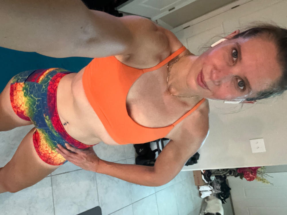 Move Free Bra | Orange - Customer Photo From Elisa Conklin