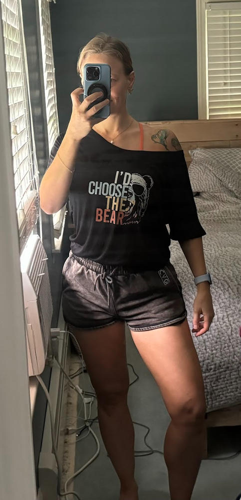 Rest Day Shorts | Distressed Black - Customer Photo From Laura Eme