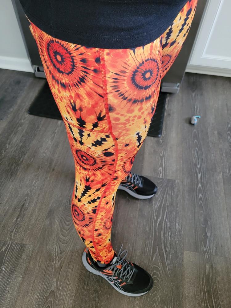 Sunset Tie Dye Leggings - Customer Photo From Stephanie King