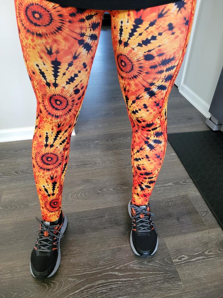 Sunset Tie Dye Leggings - Customer Photo From Stephanie King