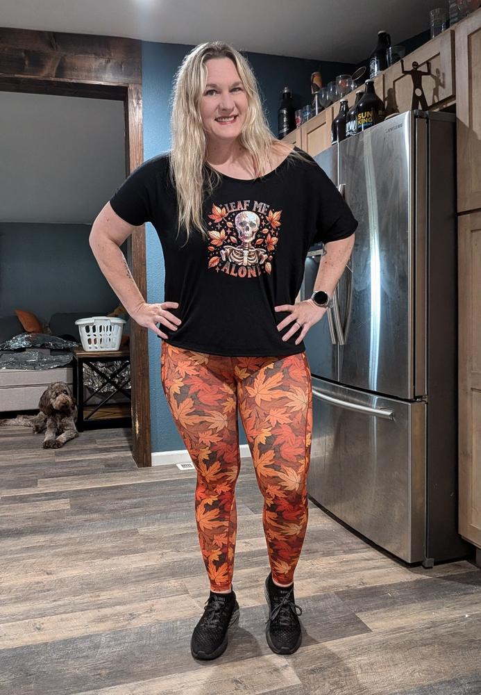 Leaf Me Alone Leggings - Customer Photo From Lesley Craig