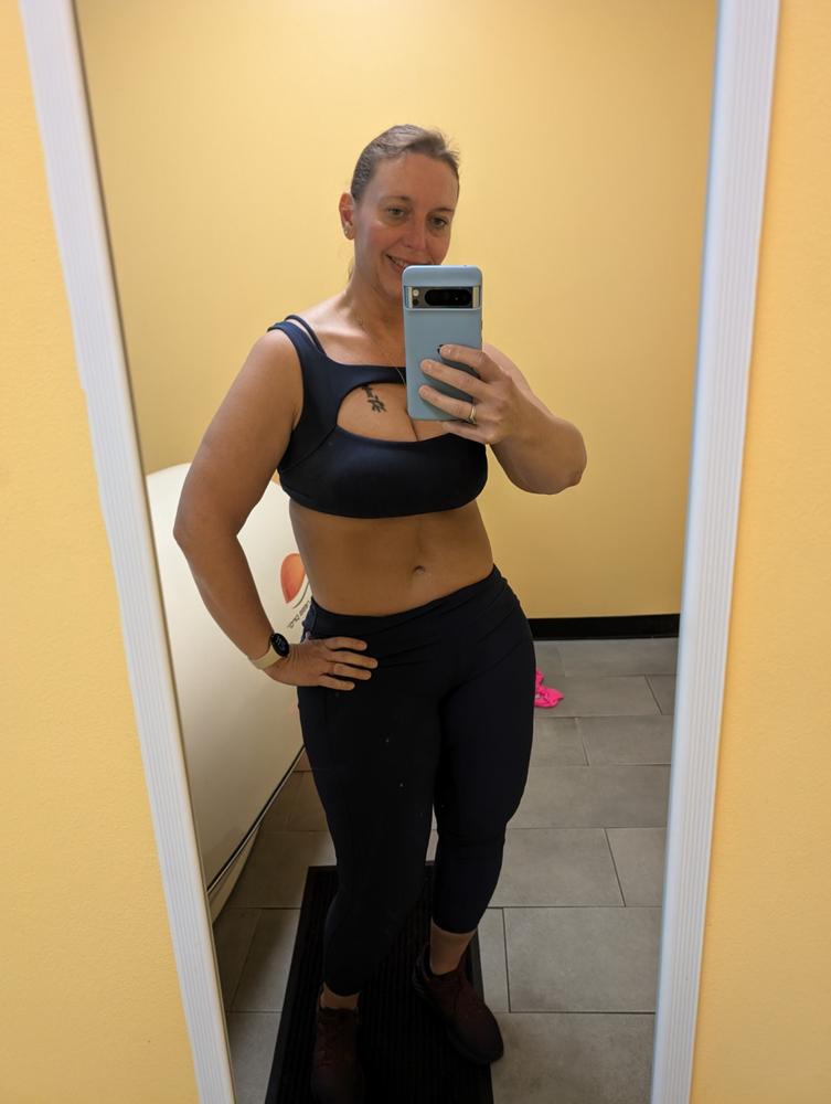 Ribbed Leggings | Navy - Customer Photo From Lisa Dale