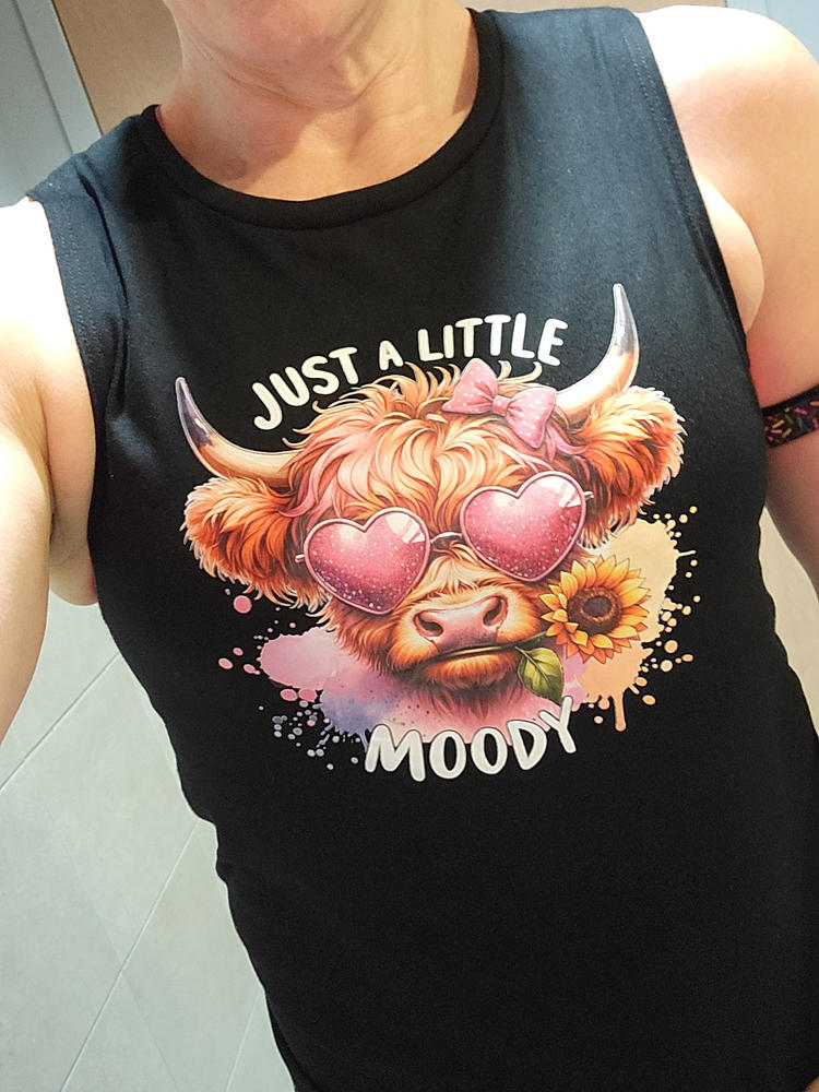 Just A Little Moody Muscle Tank - Customer Photo From Annissa Hill