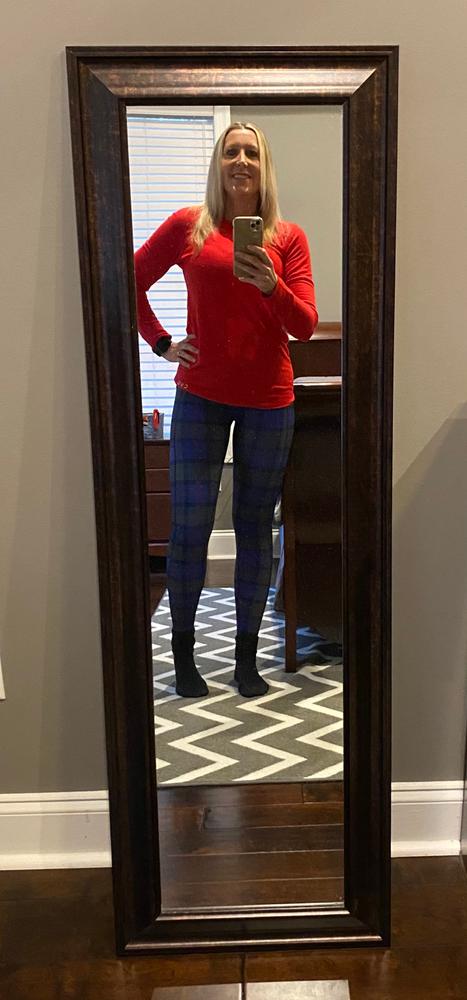 Polar Plaid Leggings - Customer Photo From Lori Garnto