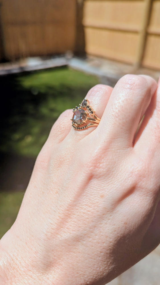 The Bryn Ring | with a 2.37ct Oval Tourmaline In Quartz in 14K