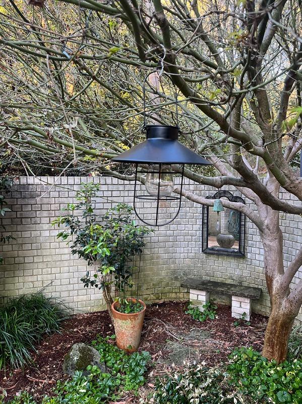 Seafarer Vintage Solar Garden Lamp in Bronze or Black - Black - Customer Photo From Susan Gorring