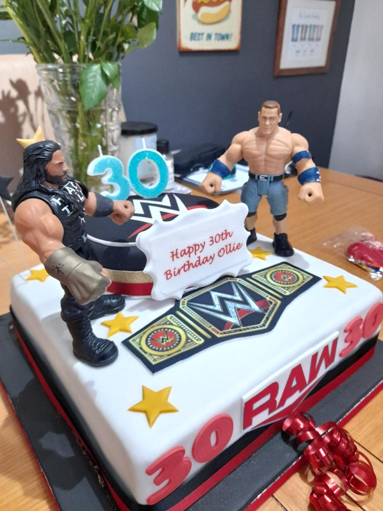 WWE Birthday Cake and party idea | Just A Pinch Recipes