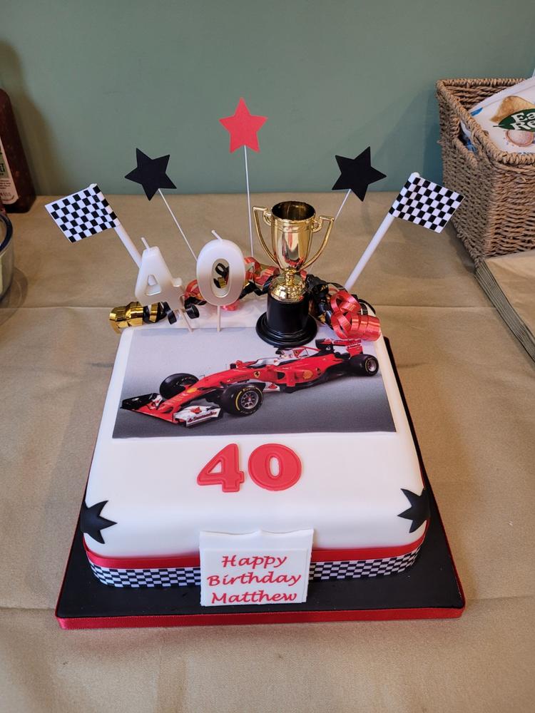 Formula 1 Birthday Cake -