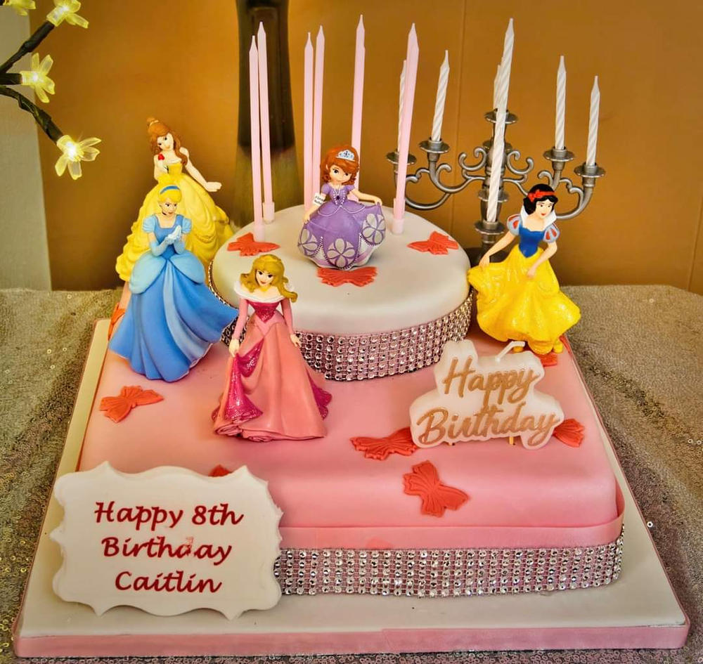 3 Days Pre-Order) -Double Tier Princess Series Design (II) | Cake Ki Bakery  ｜Johor Bahru Cake Delivery ｜ Online Cake Shop