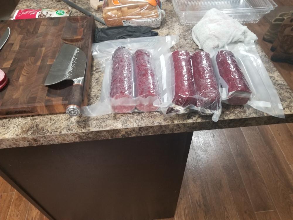 Garlic Summer Sausage Kit - Customer Photo From Scott M.