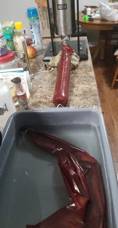 Garlic Summer Sausage Kit - Customer Photo From Scott M.