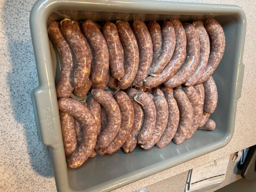 Onion & Garlic Bratwurst Kit - Customer Photo From Brent K.