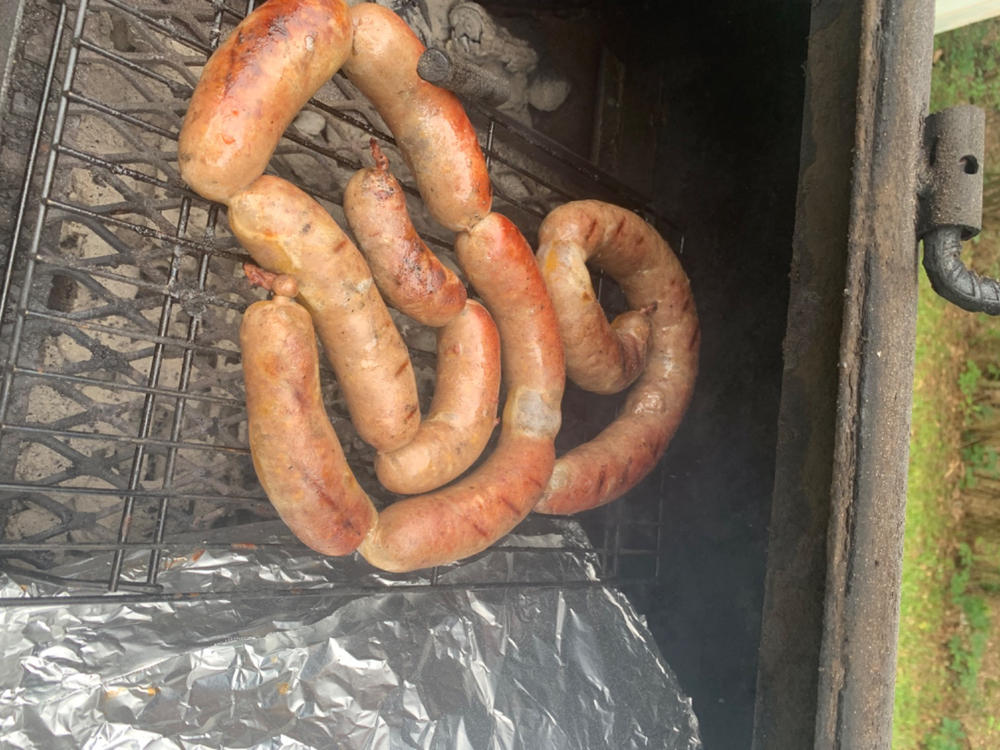 Onion & Garlic Bratwurst Kit - Customer Photo From Curtis B.