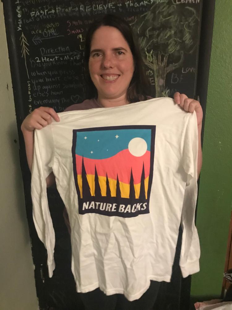 Moon Long Sleeve (White)  - Customer Photo From Brittany 