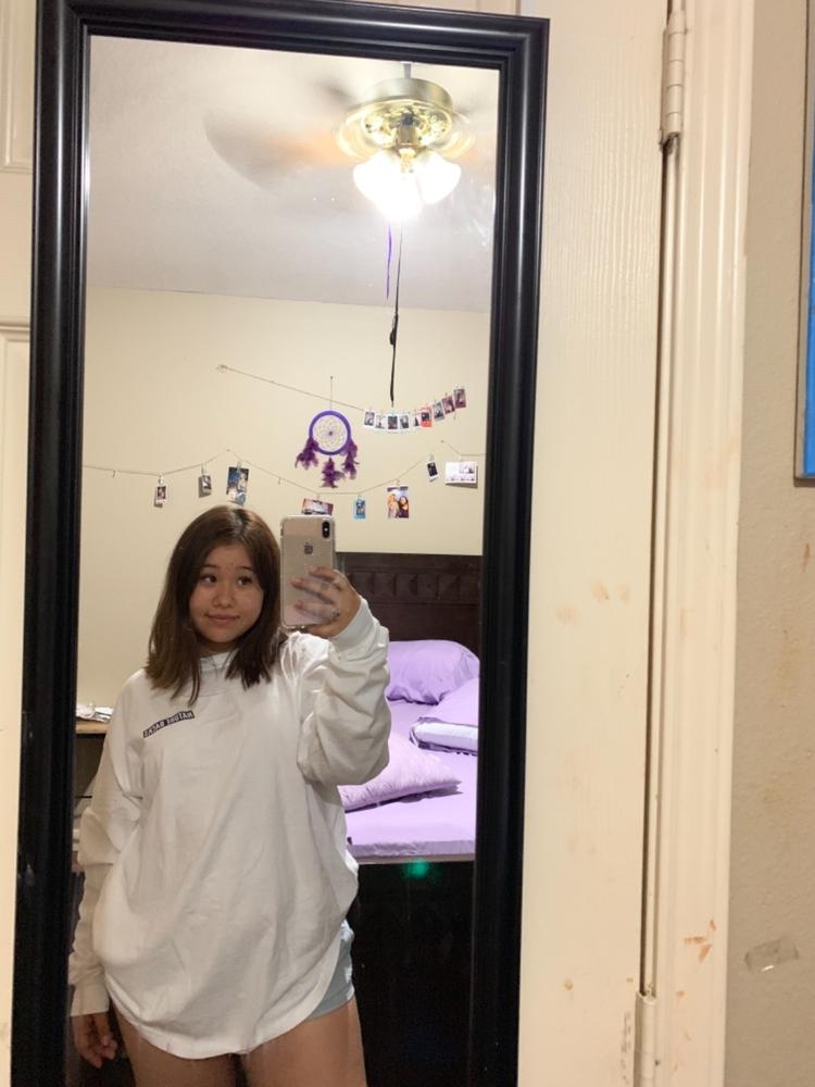Moon Long Sleeve (White)  - Customer Photo From Joselyn L.