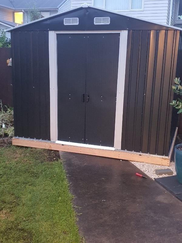 Garden Shed 8 x 6ft Shadow Grey - Customer Photo From Reena