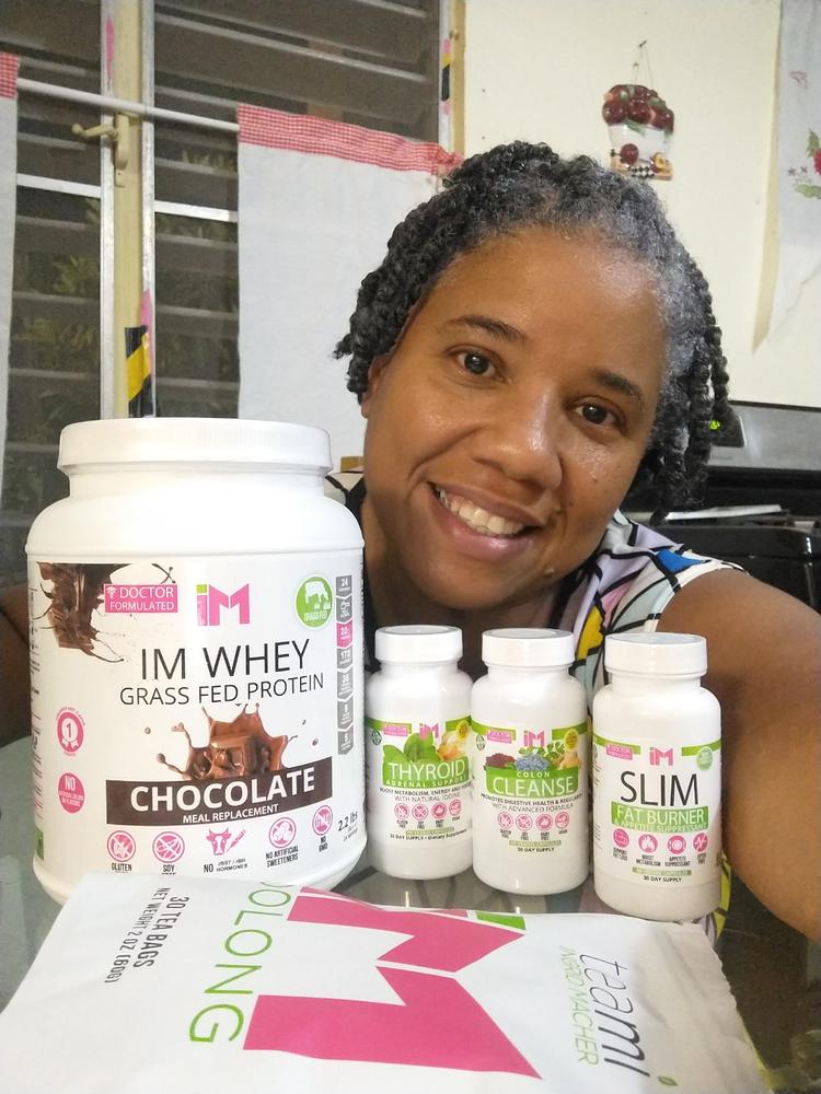 Fit Pack - IM Slim, IM Thyroid, IM Oolong, IM Whey - Customer Photo From Norma Valcarcel