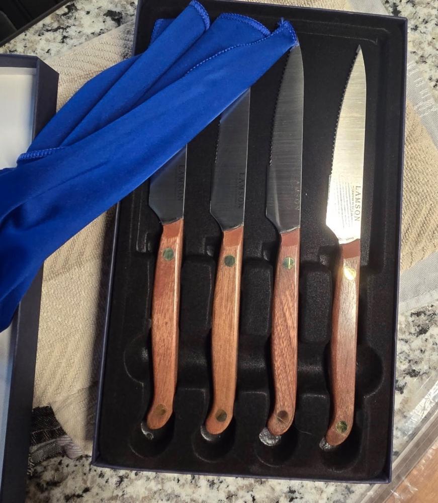 Vintage 5" Steak Knives, 4-Piece Sets, Fine-Edge or Serrated - Customer Photo From Craig Bowden