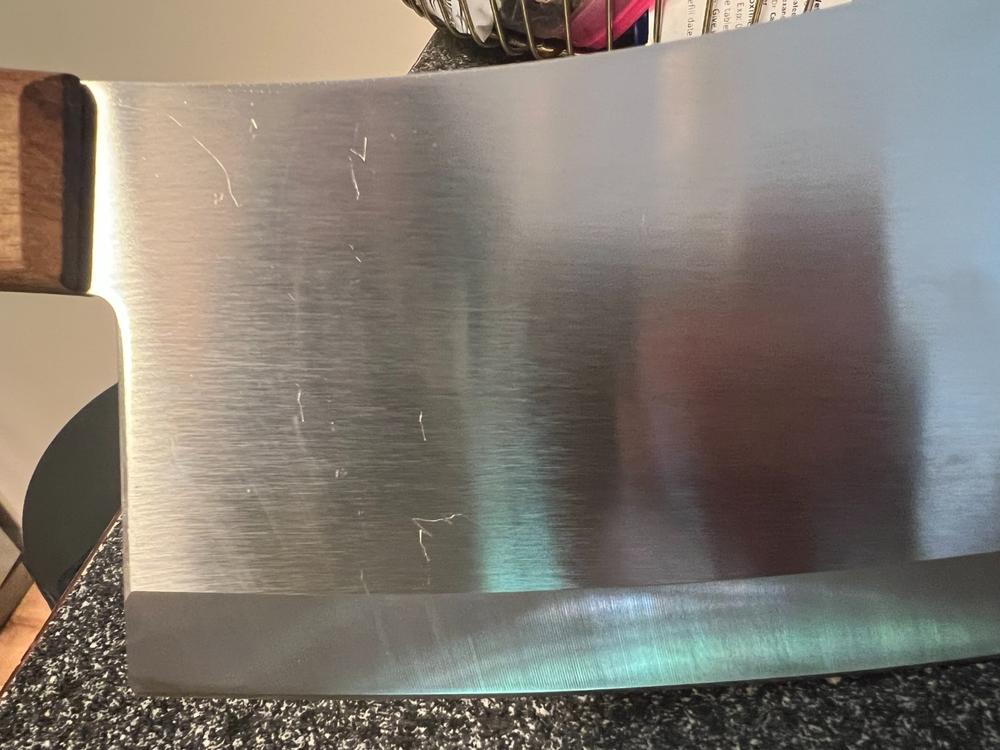 Heavy Duty 7.5" Meat Cleaver Knife with Walnut Handle - Customer Photo From Alexandra Bertram
