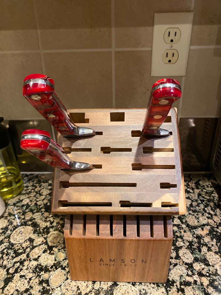 Knife Blocks for Premier Forged and Vintage Knives - Customer Photo From Ron Grafflin