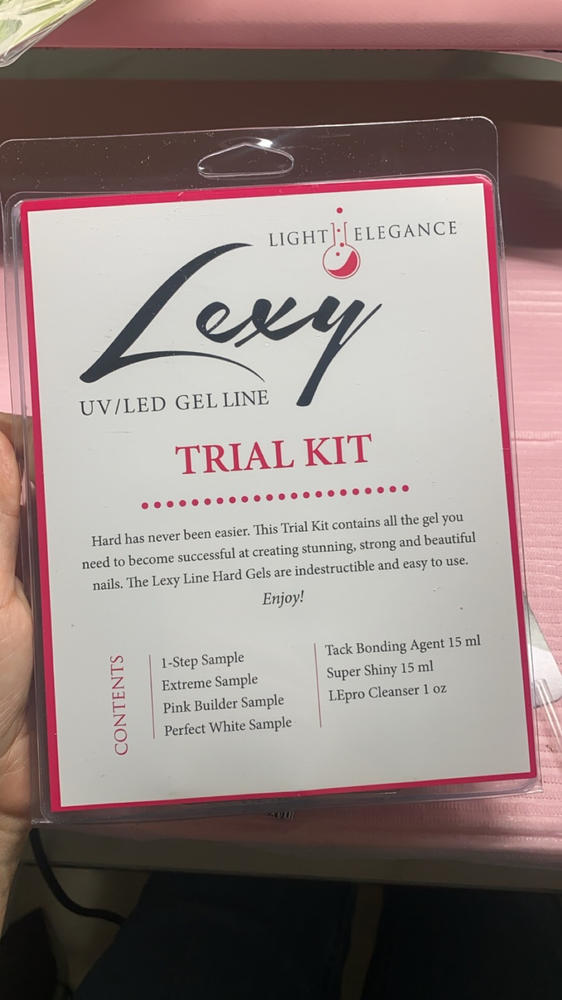 Lexy Line Hard Gel Trial Kit - Customer Photo From Anabel Lopez