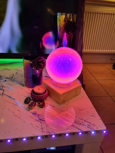 Sunset Moonlight Glass Lamp - Customer Photo From Katlyn Lemke