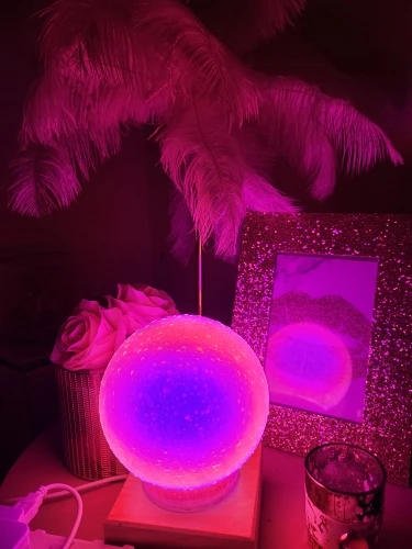 Sunset Moonlight Glass Lamp - Customer Photo From Katlyn Lemke