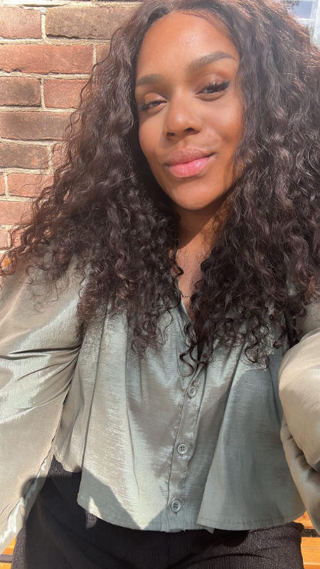 Moroccan Curly Weave Extensions - Customer Photo From Larmishah