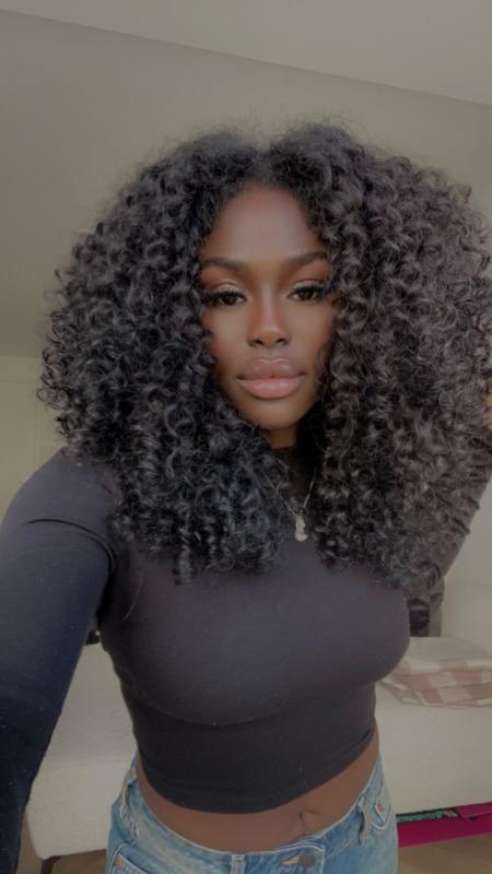 Moroccan Curly Weave Extensions - Customer Photo From Famata