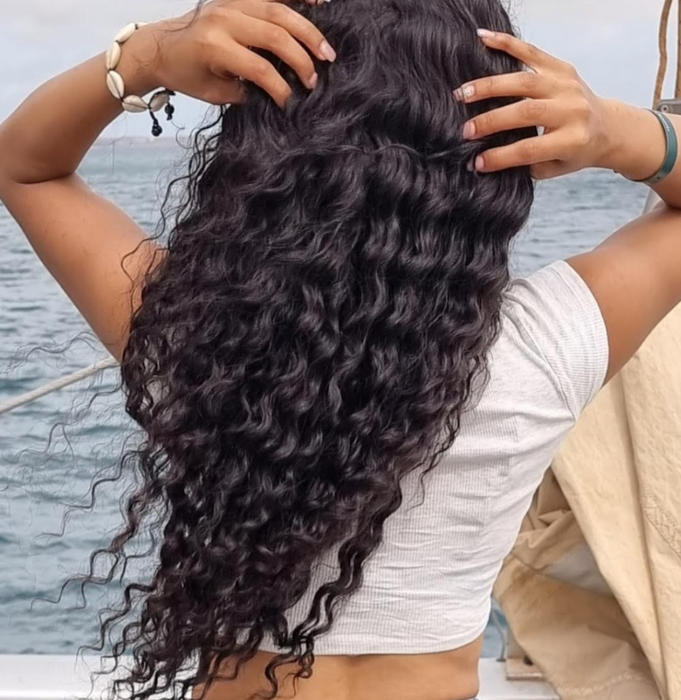 Caribbean Curly Weave Extensions - Customer Photo From -