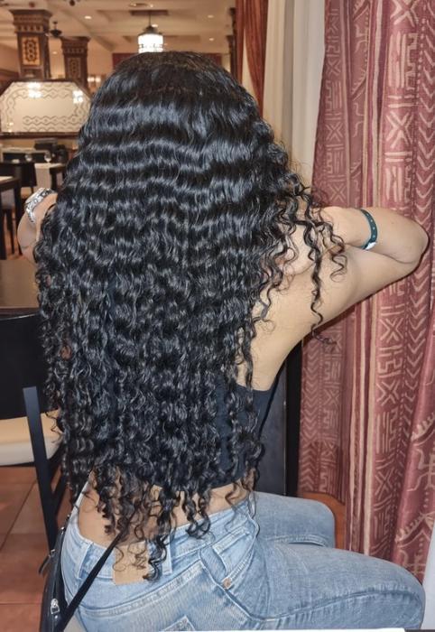 Caribbean Curly Weave Extensions - Customer Photo From -