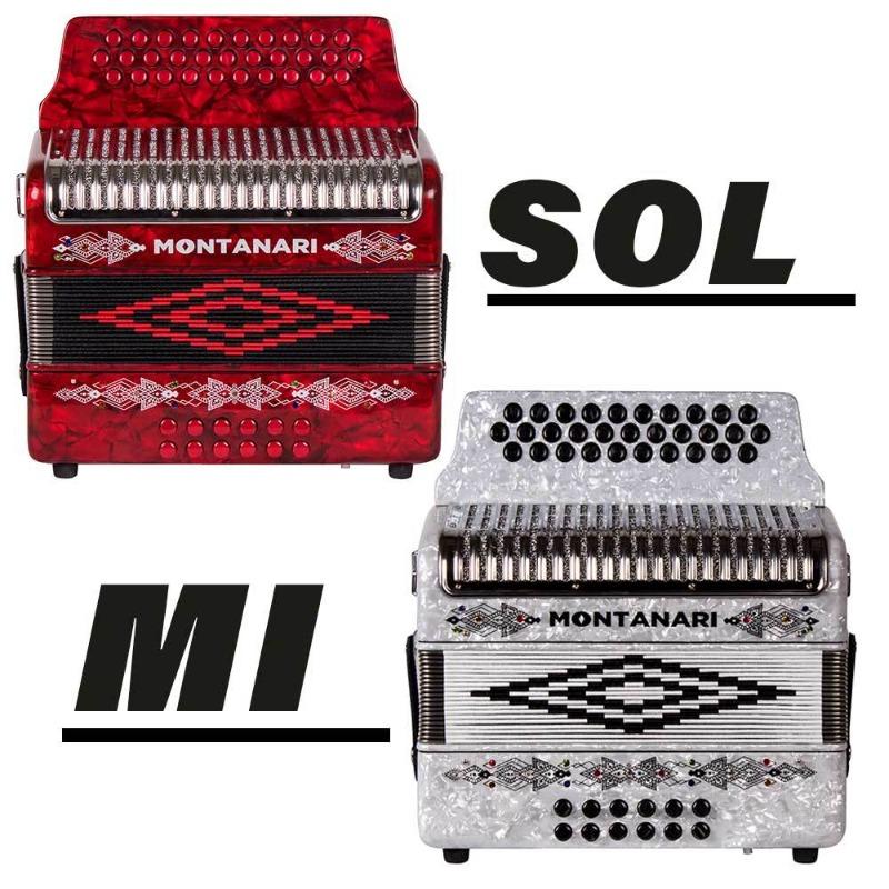 Montanari Bundle of Two No Switch 3112 G Accordions GCF Red and EAD White - Customer Photo From Larry