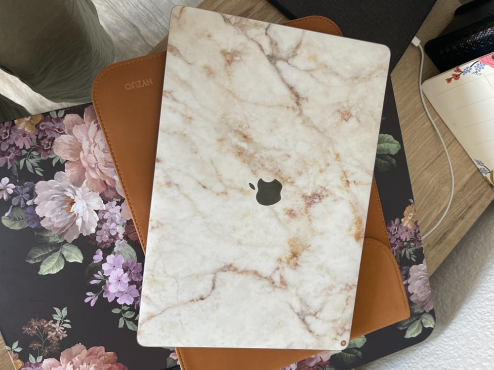 Vanilla Marble (MacBook Skin) - Customer Photo From Megan Anderson
