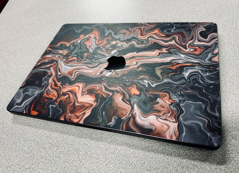 Obsidian (MacBook Skin) - Customer Photo From Syxn Grey