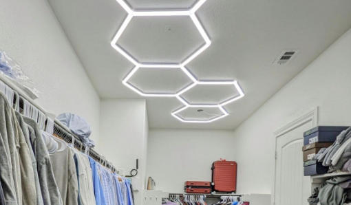 Hykoont LED Hexagon Garage Lights 37620LM - Customer Photo From Straz and wife