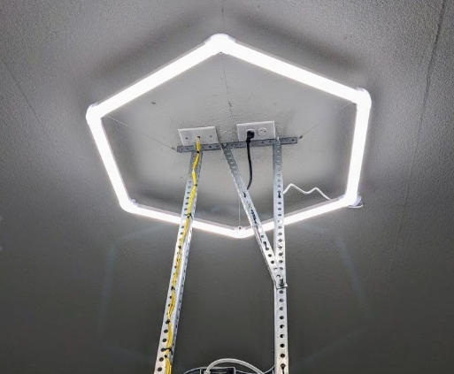 Hykoont LED Hexagon Garage Lights 37620LM - Customer Photo From Straz and wife