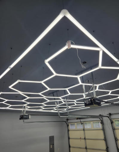 Hykoont LED Hexagon Garage Lights 37620LM - Customer Photo From mark pascual