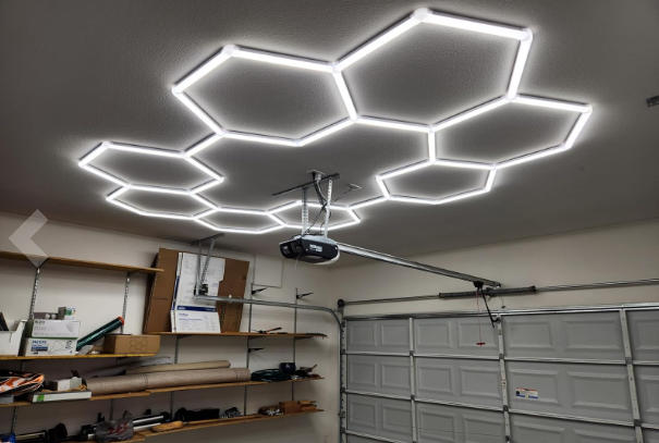 Hykoont LED Hexagon Garage Lights 37620LM - Customer Photo From Liz ramirez