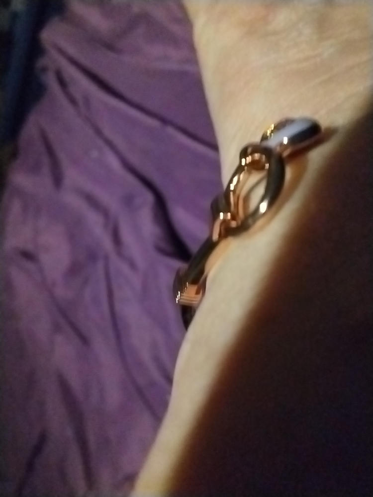 Crystal Heart Clip Bangle - Customer Photo From Robin Horn