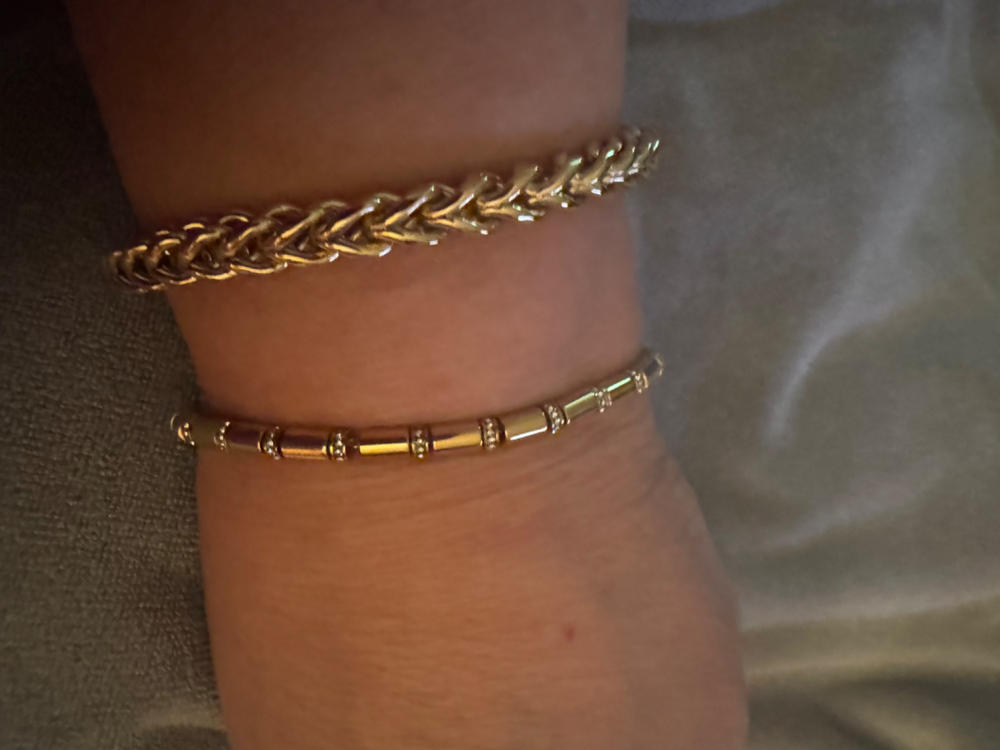 Tube Bead and Crystal Chain Bracelet | Alex and Ani – ALEX