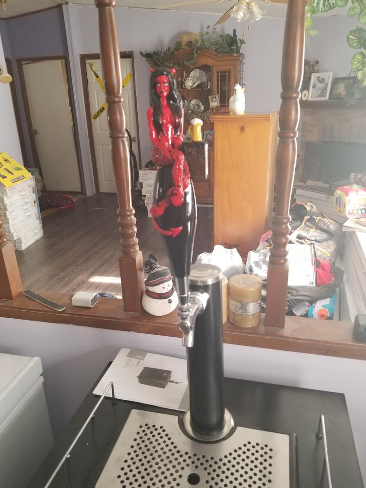 Devil Maiden Draft Beer Tap Handle - Customer Photo From Ronald Edwards