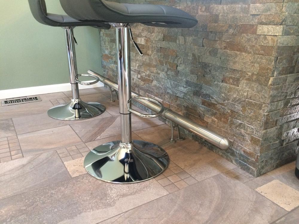 Bar Foot Rail Tubing - 6ft - Brushed Stainless Steel - 2" OD - Customer Photo From Gina Hembree