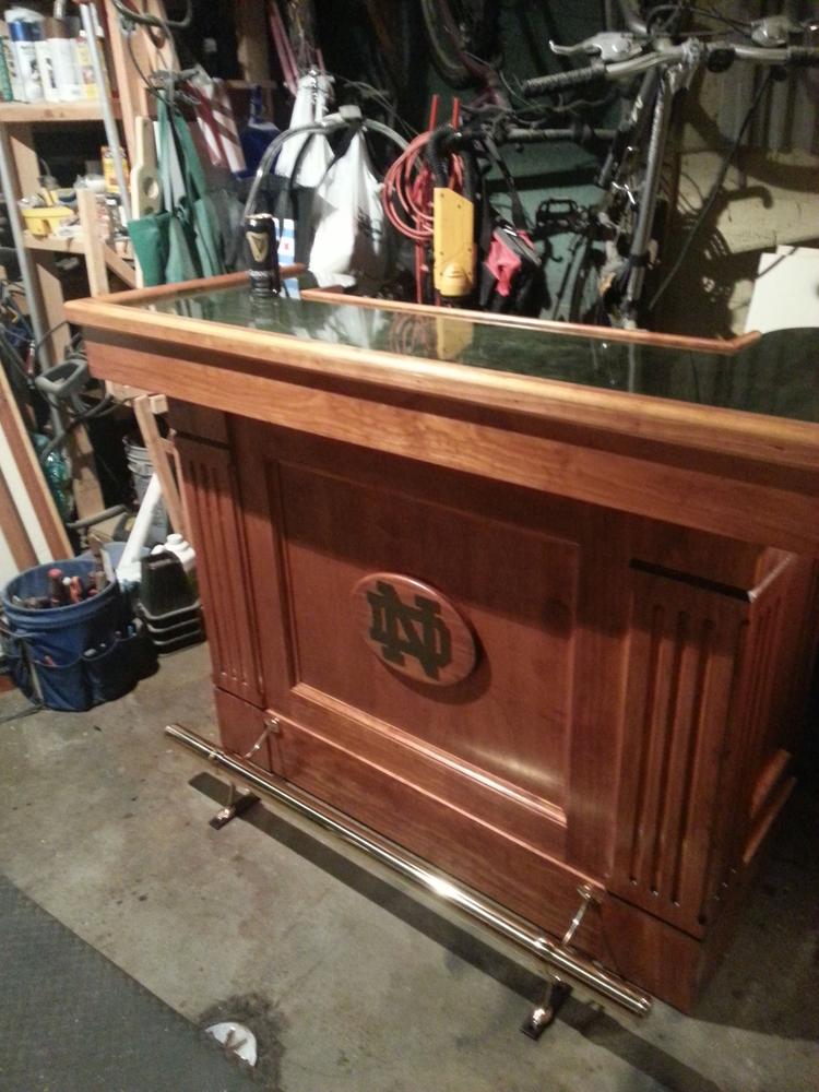 Combination Foot Rail Bracket - Polished Brass - 2" OD - Customer Photo From Tim Shinnick