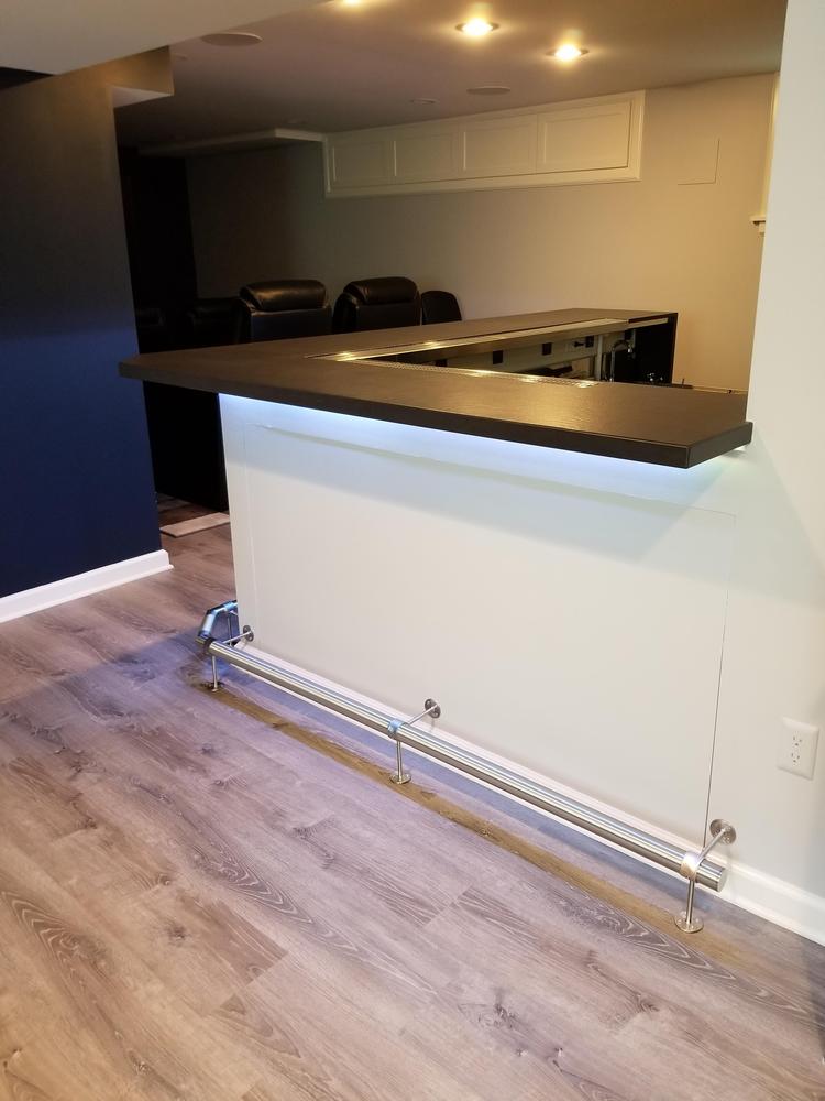 Flush Flat End Cap - Brushed Stainless Steel - 2" OD - Customer Photo From Wesley Risherq