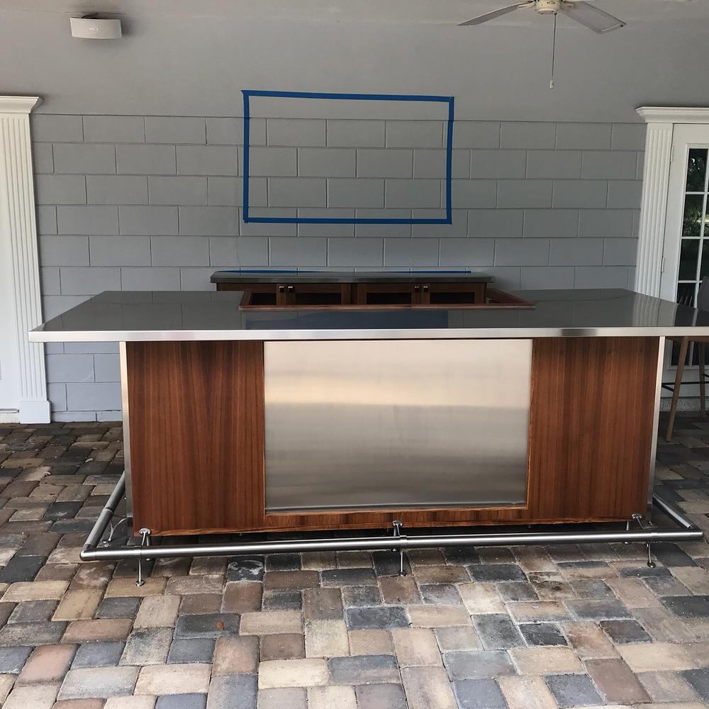 Bar Foot Rail Tubing - Brushed Stainless Steel - 2" OD - Customer Photo From Markus Esop