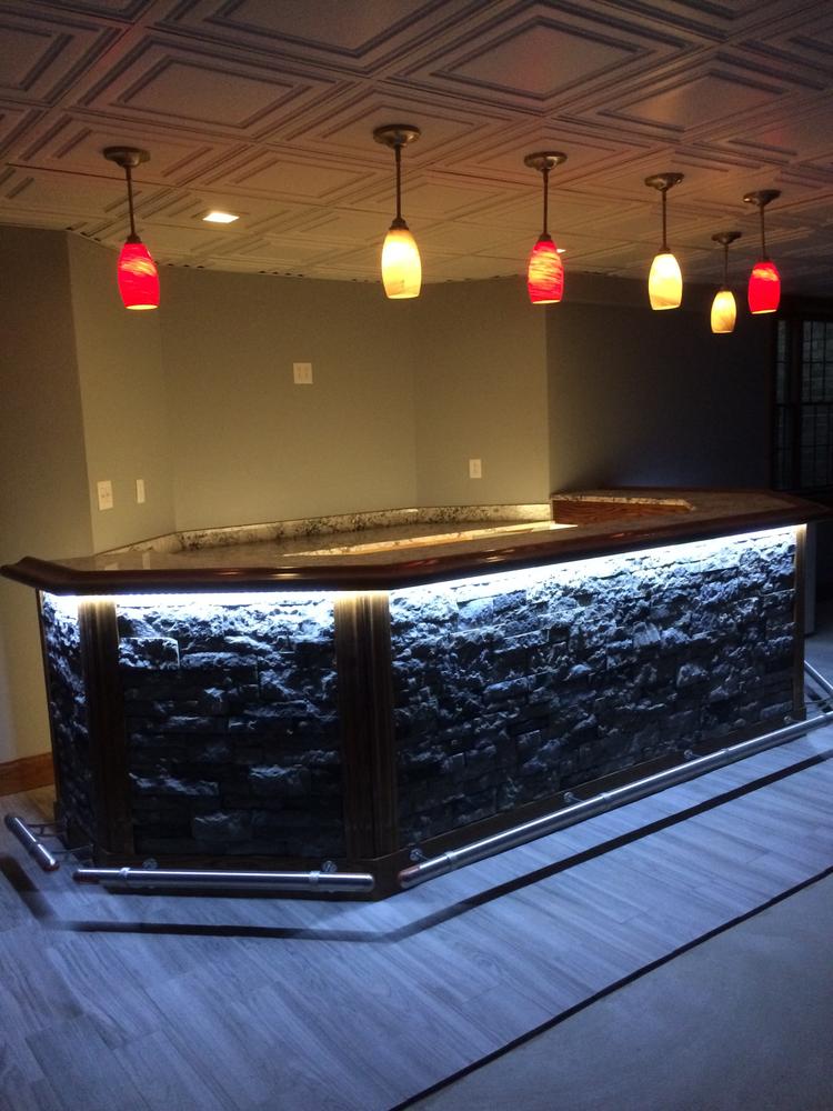 Bar Foot Rail Tubing - Brushed Stainless Steel - 2" OD - Customer Photo From John Mattern